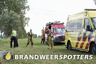 Persoon te water Overdiepse Polderpad in Waspik