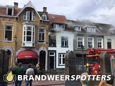 Gebouw in brand (grote brand) Ginnekenweg in Breda
