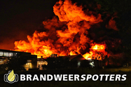 Industriebrand (zeer grote brand) Vierbundersweg in Dongen