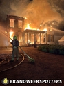 Woningbrand (grote brand) Dennenbroek in Breda
