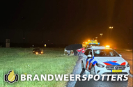 Melding Ongeval wegvervoer (Soort THV: Zware THV) (gekanteld/op de kop) A16 Re 55,5 in Prinsenbeek