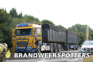 Vrachtwagen in brand Afrit A59 Li - Made 32 96,5 c in Den Hout