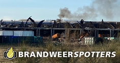 Industriebrand (middel brand) Vierbundersweg in Dongen