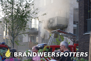 Woningbrand (grote brand) St. Theresiastraat in Raamsdonksveer