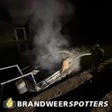Schip in brand Kanaaldijk in Breda