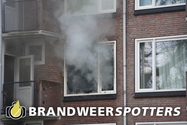 Woningbrand (middel brand) Edisonlaan in Tilburg (+ Video)