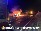 Autobrand Zijlweg in Raamsdonk
