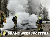 Autobrand Oranjepolderweg in Hank