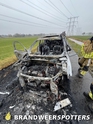 Autobrand Vogelenzangweg in Waspik