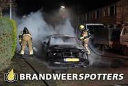 Autobrand Narcissenstraat in Oosterhout