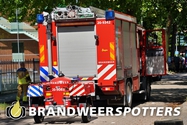 Brand bijgebouw (elektrakast) Landsteinerstraat in Tilburg (+video)