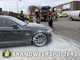 Autobrand Textielstraat in Dongen