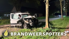 Autobrand Duiventorenbaan in Dongen