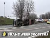 Melding Ongeval wegvervoer (Soort THV: Zware THV) A59 Li - Maasroute in Raamsdonksveer
