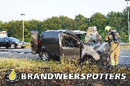 Voertuig in brand A58 Re 49,9 in Gilze