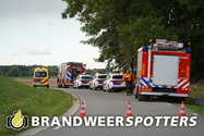 Persoon te water Jeppegatweg in Hank