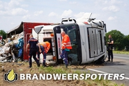 Melding Ongeval wegvervoer (Soort THV: Zware THV) A58 Re 46,4 in Tilburg