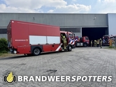 Industriebrand (middel brand) Gooikensdam in Oosterhout